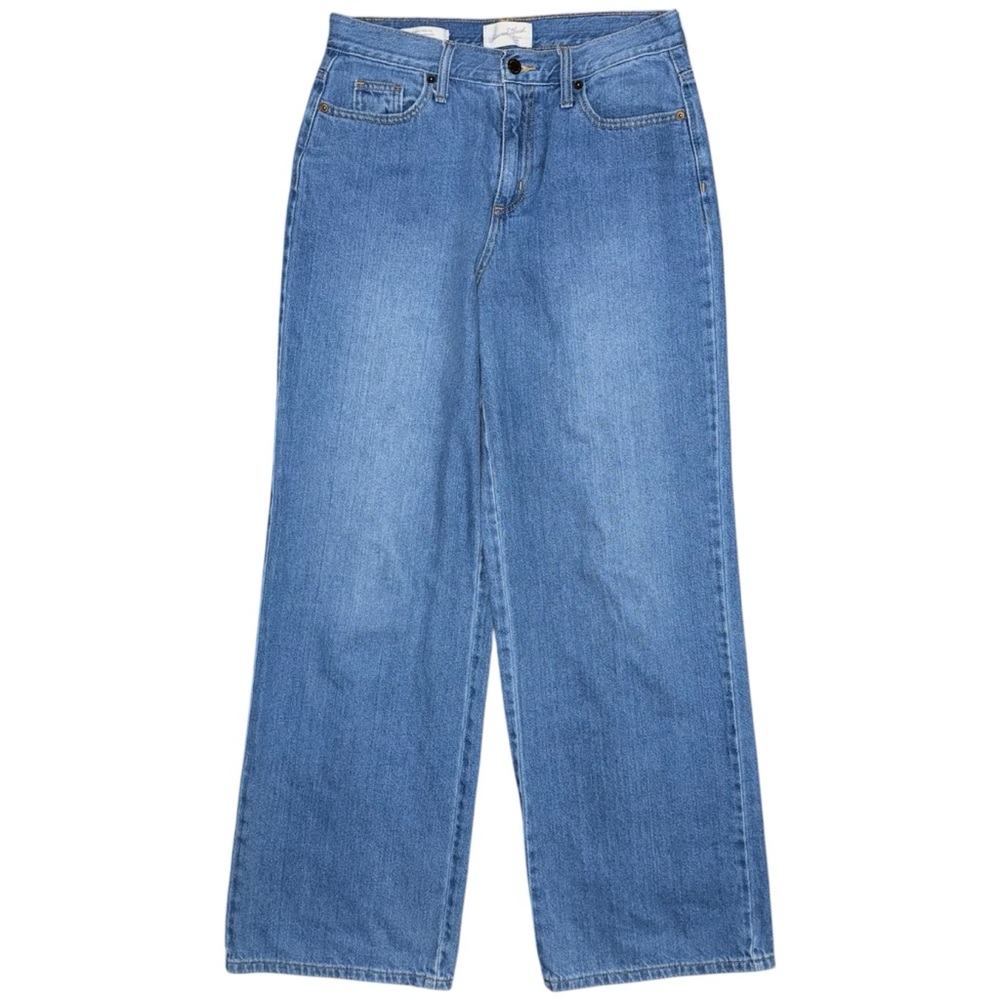Universal Thread Relaxed Wide Leg Jeans 4 / 27 High Rise Baggy Medium Wash Denim